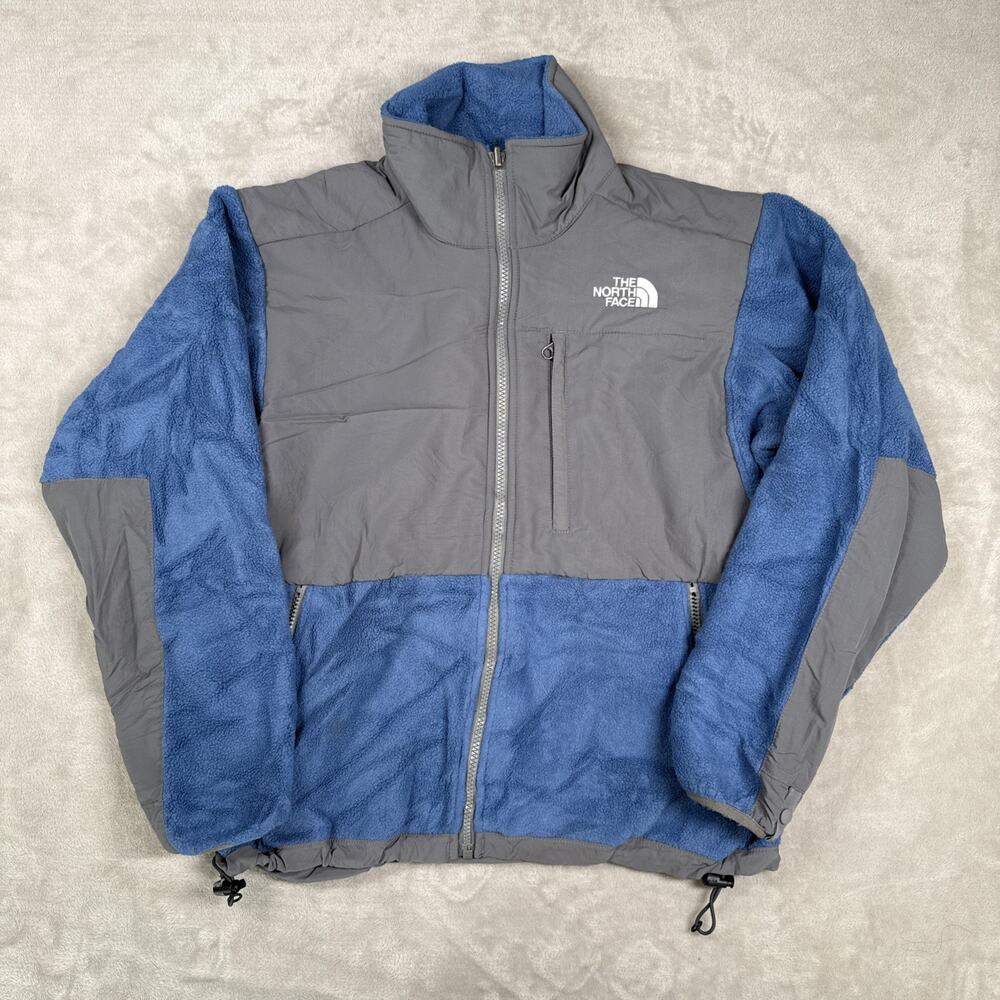 North Face Jacket Women Small Blue Gray Denali Polartec Full Zip Fleece Outdoor